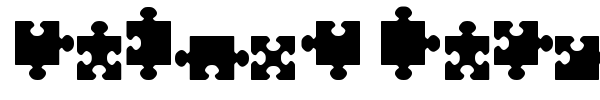 Jigsaw Pieces TFB font preview